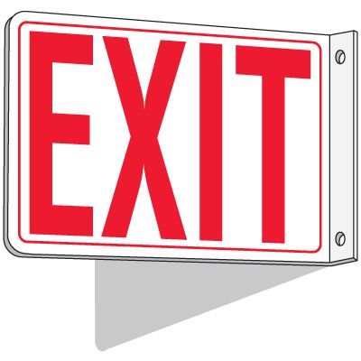 2-Way Exit Sign