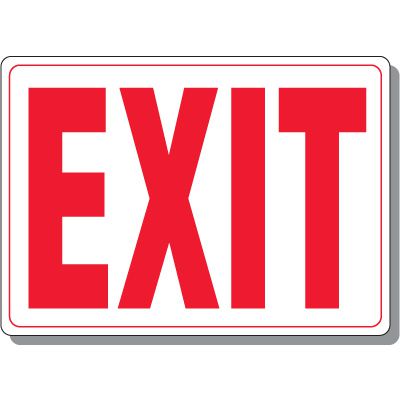 Acrylic Exit Sign (White)