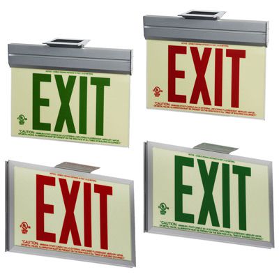 Jessup Glo Brite Photoluminescent UL924 Exit Sign P50 with Frame