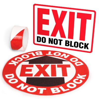 Exit Identification Kits - Exit Do Not Block