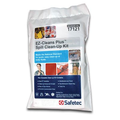 EZ-Cleans Plus® Biohazard Spill Kit - Safetec 17121