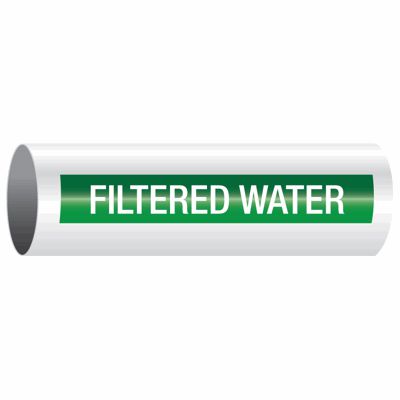 Filtered Water - Opti-Code® Self-Adhesive Pipe Markers