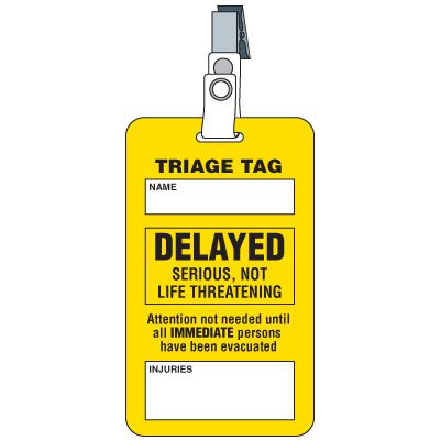 Delayed Triage Tag