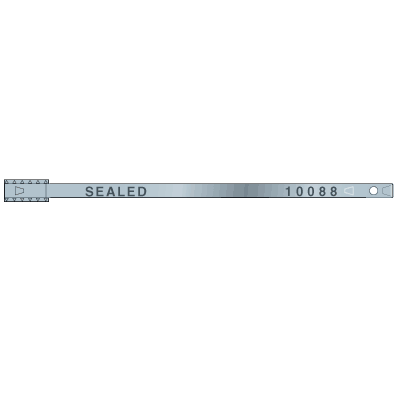 Flat Head Metal printed "SEALED" Seals Tyden Brooks S92T