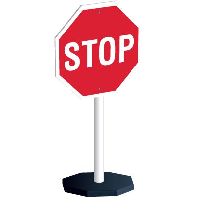 Flexible Stop Sign Stanchion System