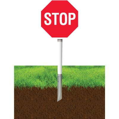 In-Ground Stop Sign Stanchion System