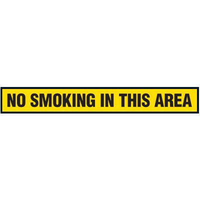 No Smoking In This Area Floor Marking Strips