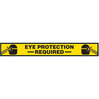 Eye Protection Required Floor Marking Strips