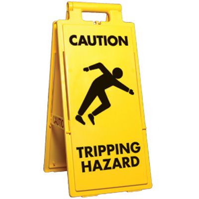 Tripping Hazard Four-Way Floor Stand