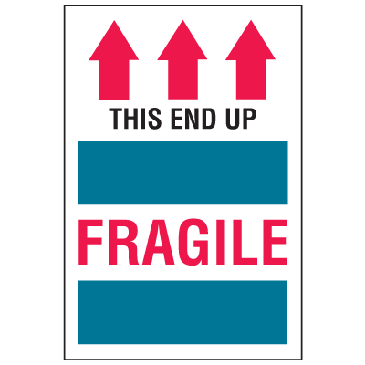 Shipping Labels - This End Up Fragile