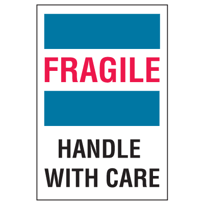 Fragile Handle With Care Shipping Labels