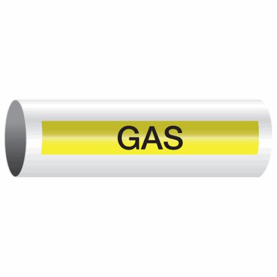 Gas - Opti-Code® Self-Adhesive Pipe Markers