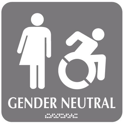 Optima ADA Restroom Signs - Gender Neutral Accessibility