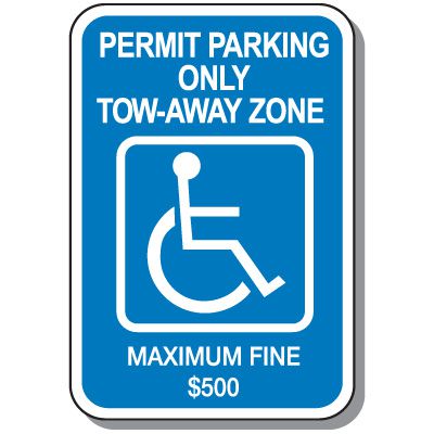 Georgia Handicap Parking Signs - Permit Parking