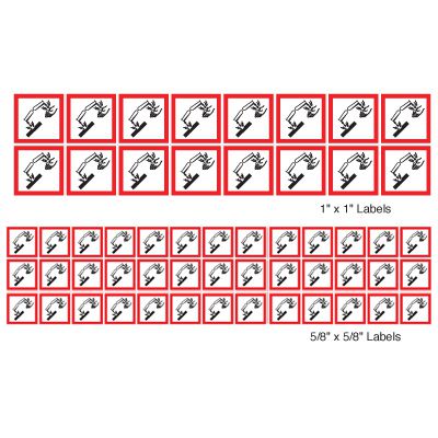 GHS Pictogram Label Sheets - Corrosive