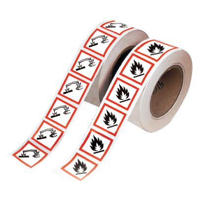 GHS Pictogram Labels On-A-Roll