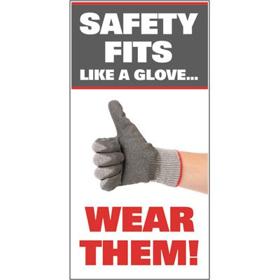 Giant Instructional Wall Graphics - Safety Fits Like A Glove