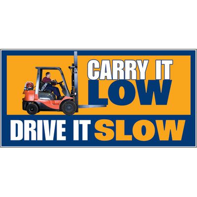 Giant Motivational Wall Graphics - Carry It Low Drive Slow