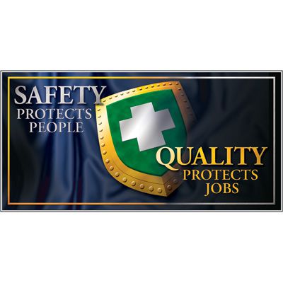 Giant Motivational Wall Graphics - Safety Protects People