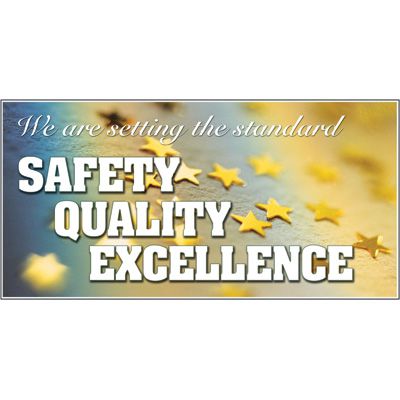 Giant Motivational Wall Graphics - Safety Quality Excellence
