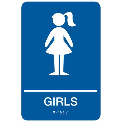 Girls - Economy Braille Signs