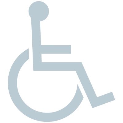 Handicapped Symbol Glass Awareness Labels