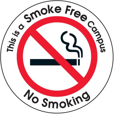 Double-Sided Decal - This is a Smoke-Free Campus