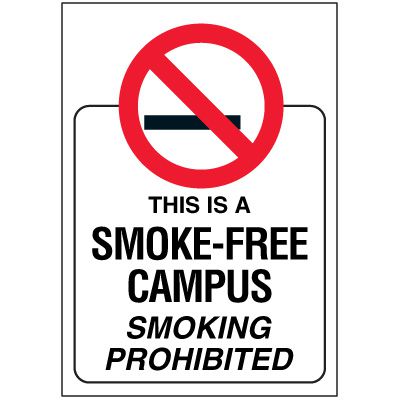 Double-Sided Decal - Smoke-Free Campus