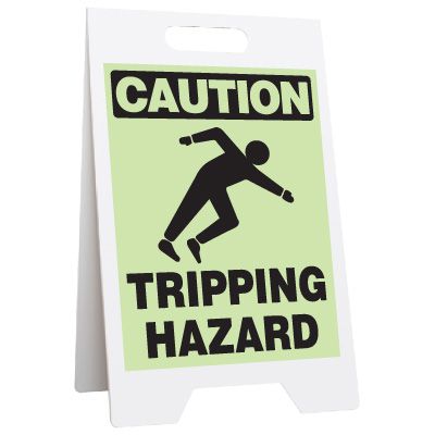 Caution Tripping Hazard Glow Floor Stand