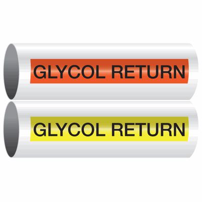 Glycol Return - Opti-Code® Self-Adhesive Pipe Markers