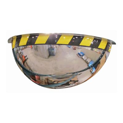 Half Dome Acrylic Security Mirror with Safety Border
