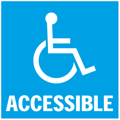 ADA Accessible Label - Adhesive Back