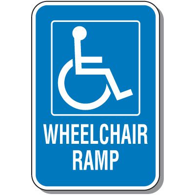 Handicap Sign - Wheelchair Ramp