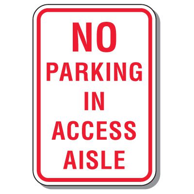 Maryland Handicap Parking Signs - No Parking