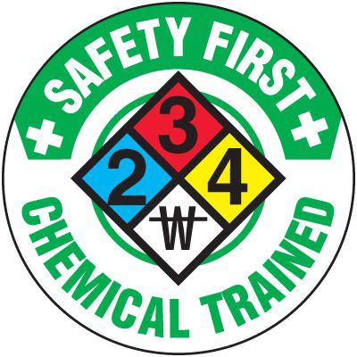 Safety Training Labels - Safety First Chemical Trained