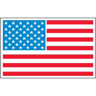 Safety Training Labels - American Flag