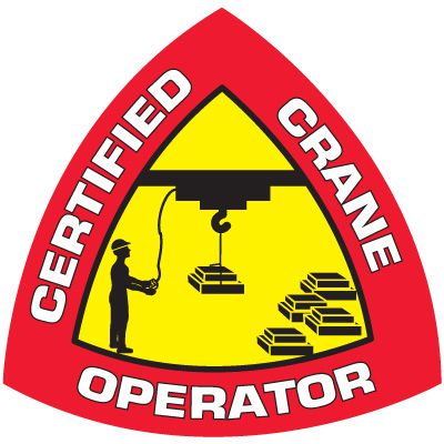 Safety Training Labels - Certified Crane Operator
