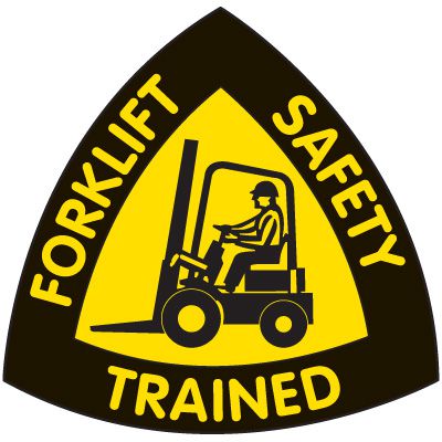 Safety Training Labels - Forklift Safety Trained