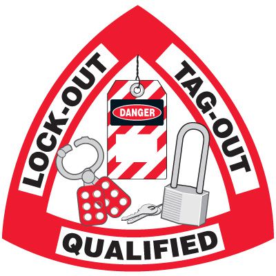Safety Training Labels - Lock-Out Tag-Out Qualified