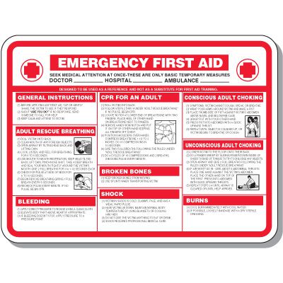 Emergency First Aid Medical Sign