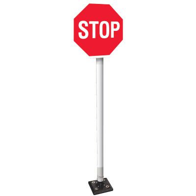 Flexible Stanchion & Stop Sign System