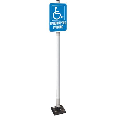 Handicapped Parking Sign Stanchion System