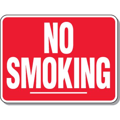 Large No Smoking Signs