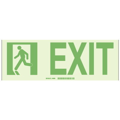 Exit - Hi-Intensity Photolum Door Signs - NY Approved