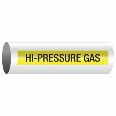 Hi-Pressure Gas - Opti-Code® Self-Adhesive Pipe Markers