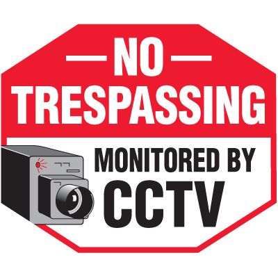 No Trespassing Security Signs