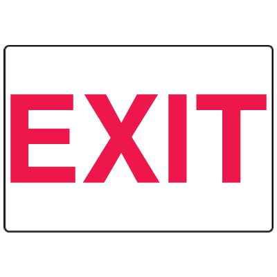 Exit Fiberglass Sign