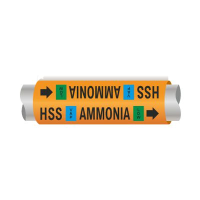 High Stage Suction - Setmark® Ammonia Pipe Markers