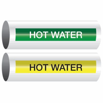 Hot Water - Opti-Code® Self-Adhesive Pipe Markers