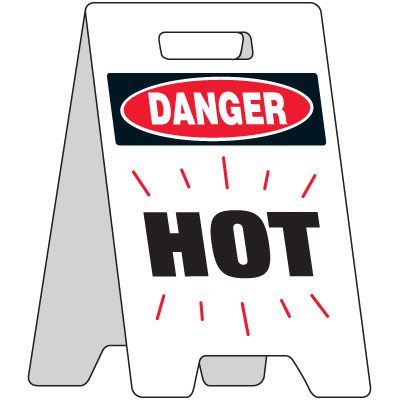 Danger Hot Portable Floor Stand
